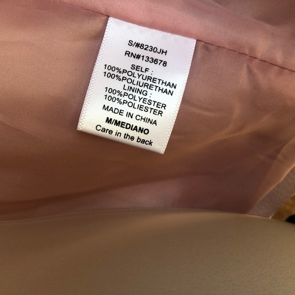 Love Tree pink faux leather bomber jacket. Lowest price today! - Picture 11 of 16